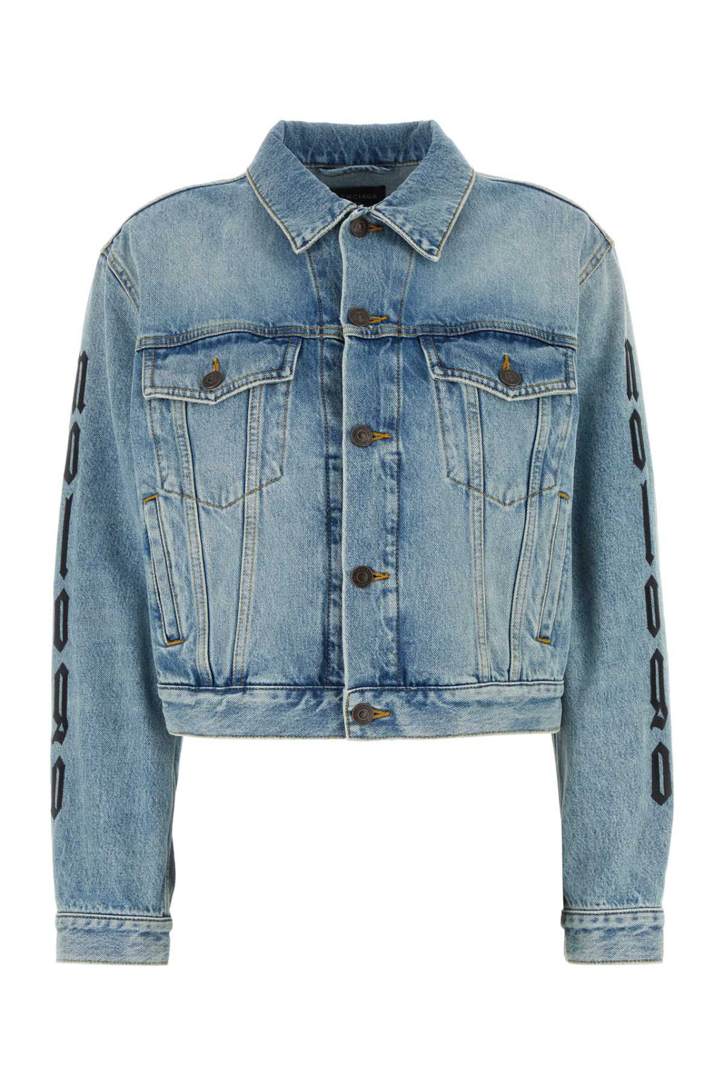 BALENCIAGA SMALL FIT JACKET For Women Exterior: 100% Cotton
