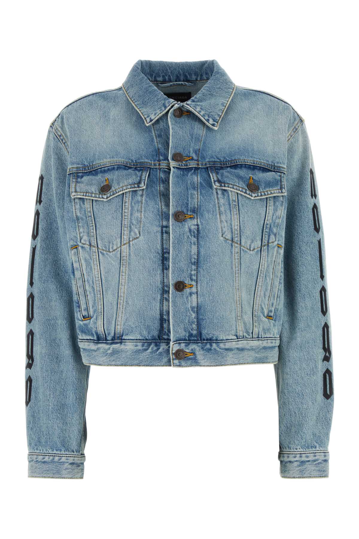 BALENCIAGA SMALL FIT JACKET For Women Exterior: 100% Cotton