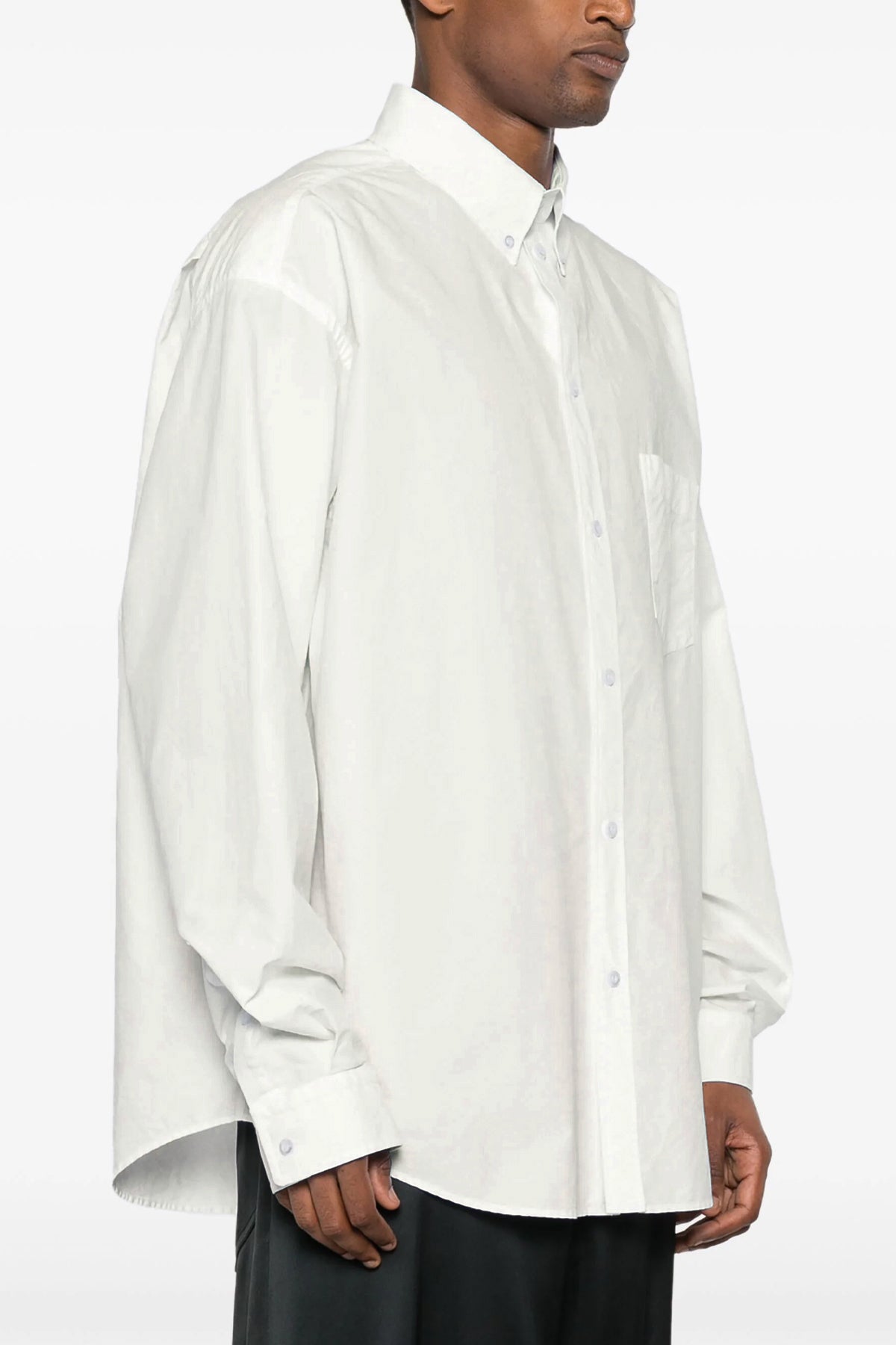 BALENCIAGA Logo print shirt For Men 100% cotton