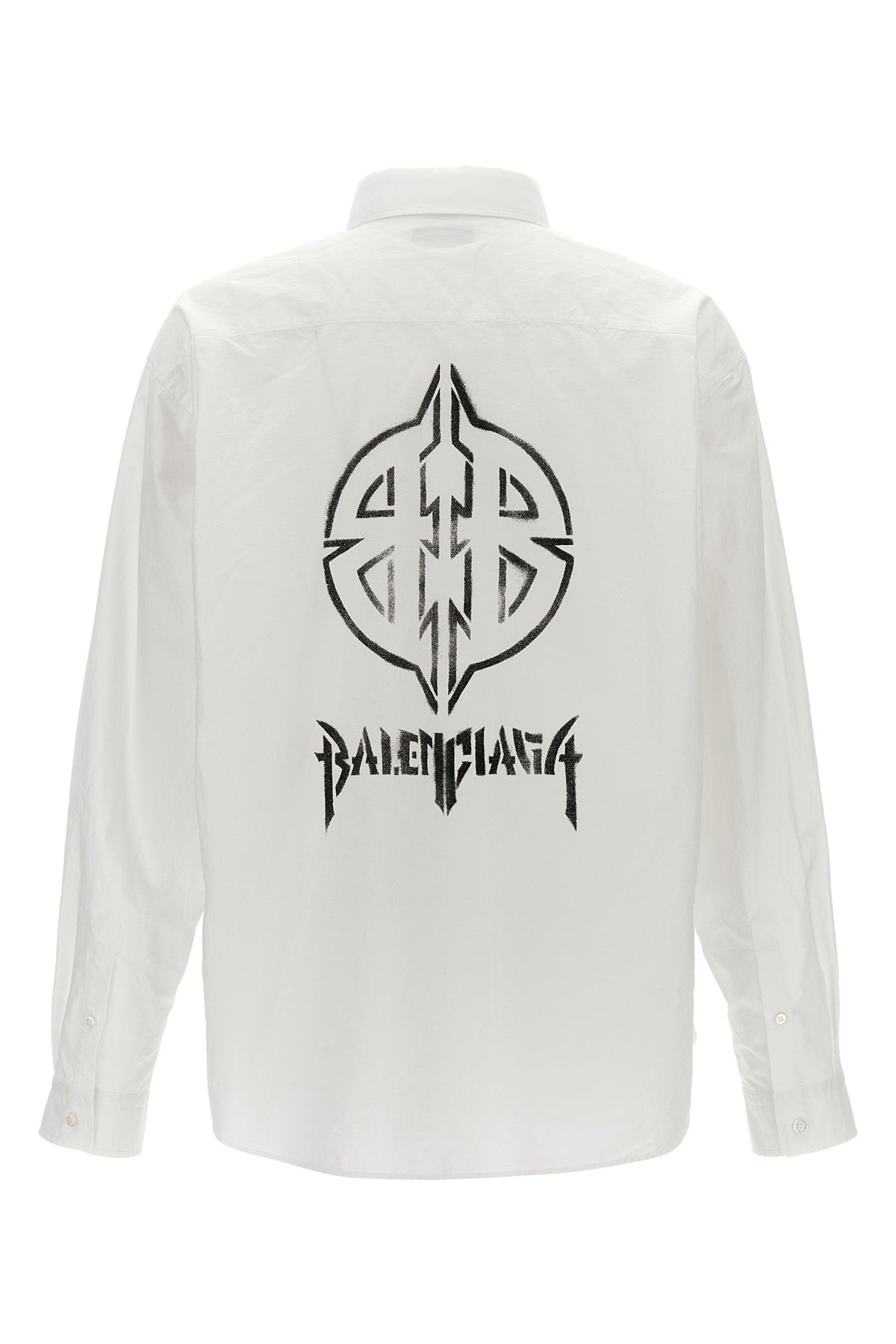 BALENCIAGA Logo print shirt For Men 100% cotton