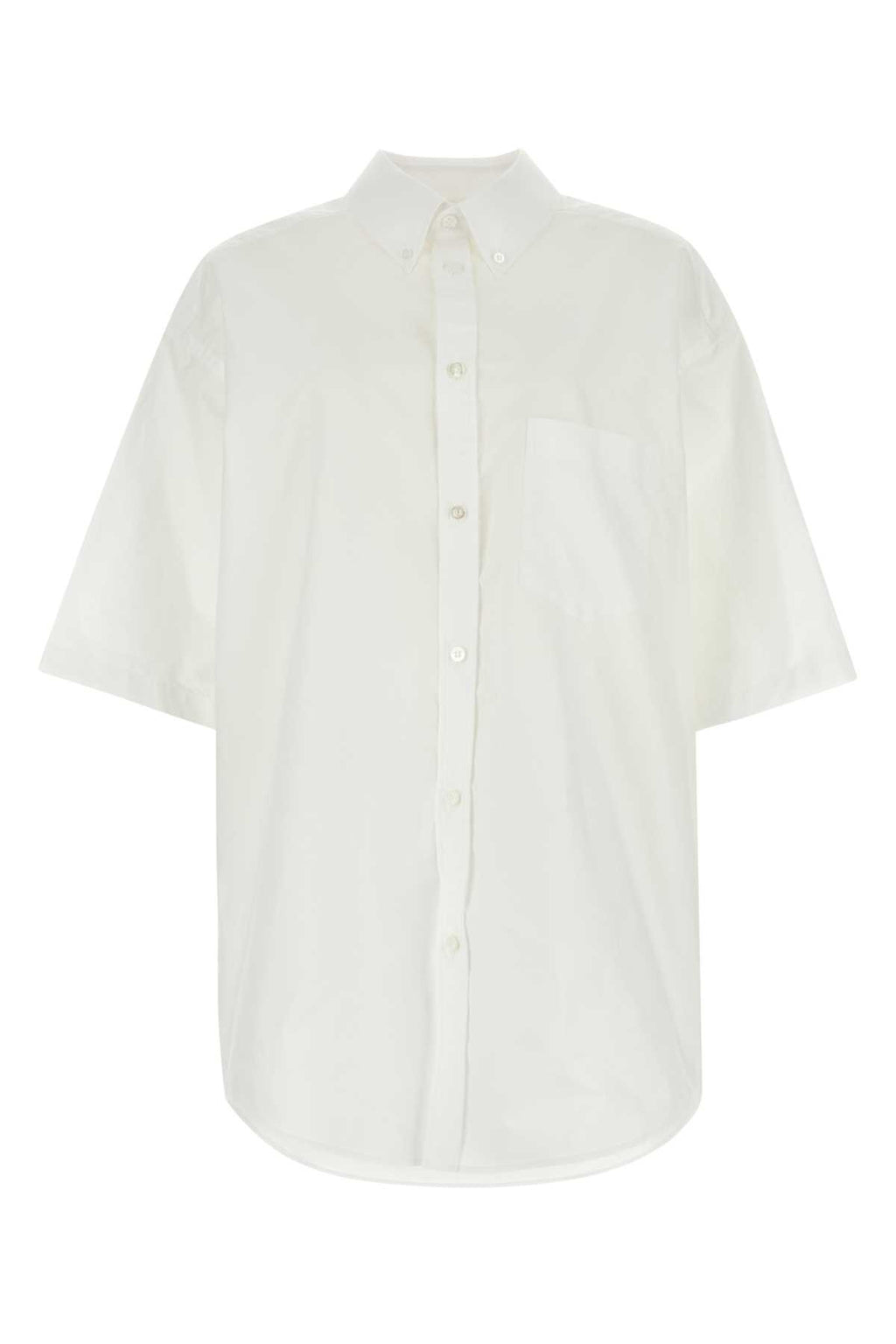 BALENCIAGA S/S LARGE FIT SHIRT For Women Exterior: 100% Cotton