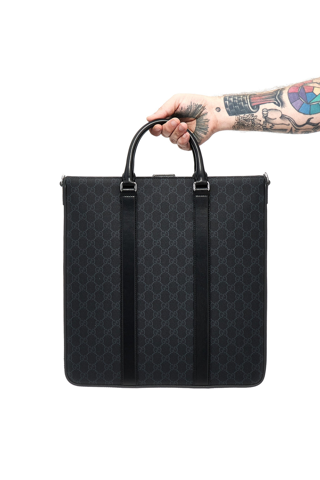 GUCCI 'GG' medium shopper For Men 60% polyurethane 20% cotton 20% polyester