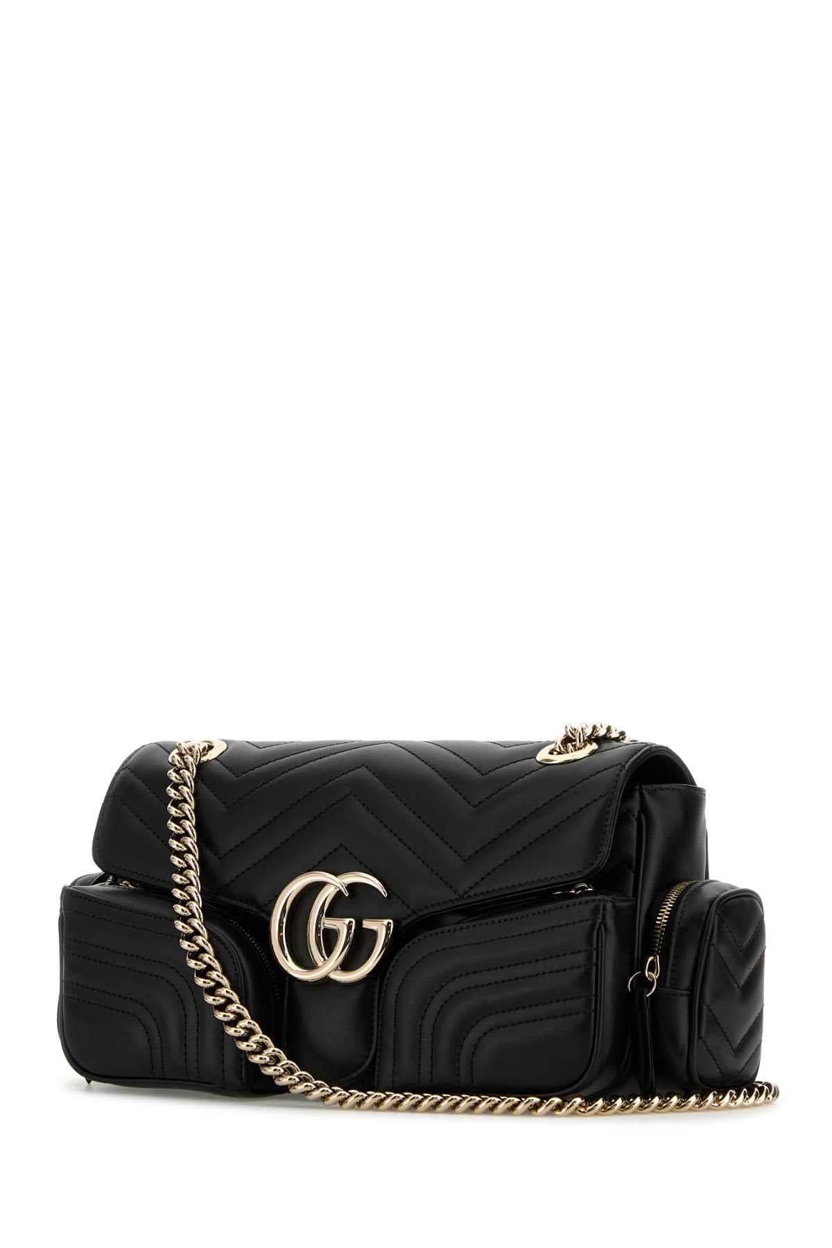 GUCCI HANDBAG GG MARMONT 2 For Women Exterior: 100% Leather Interior: 100% Leather Finishing: Platinum