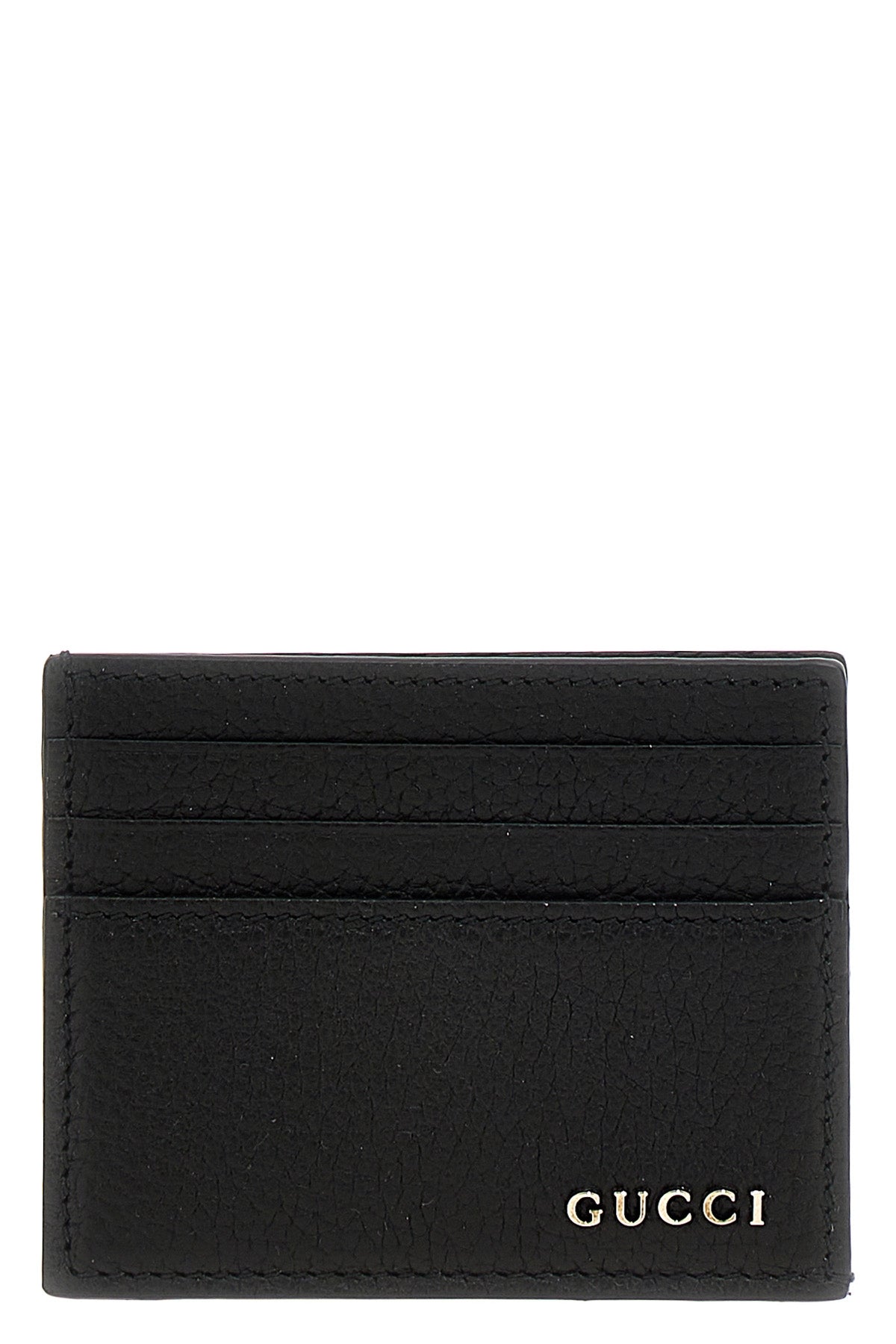 GUCCI Logo card holder For Men 100% calf leather (bos taurus)