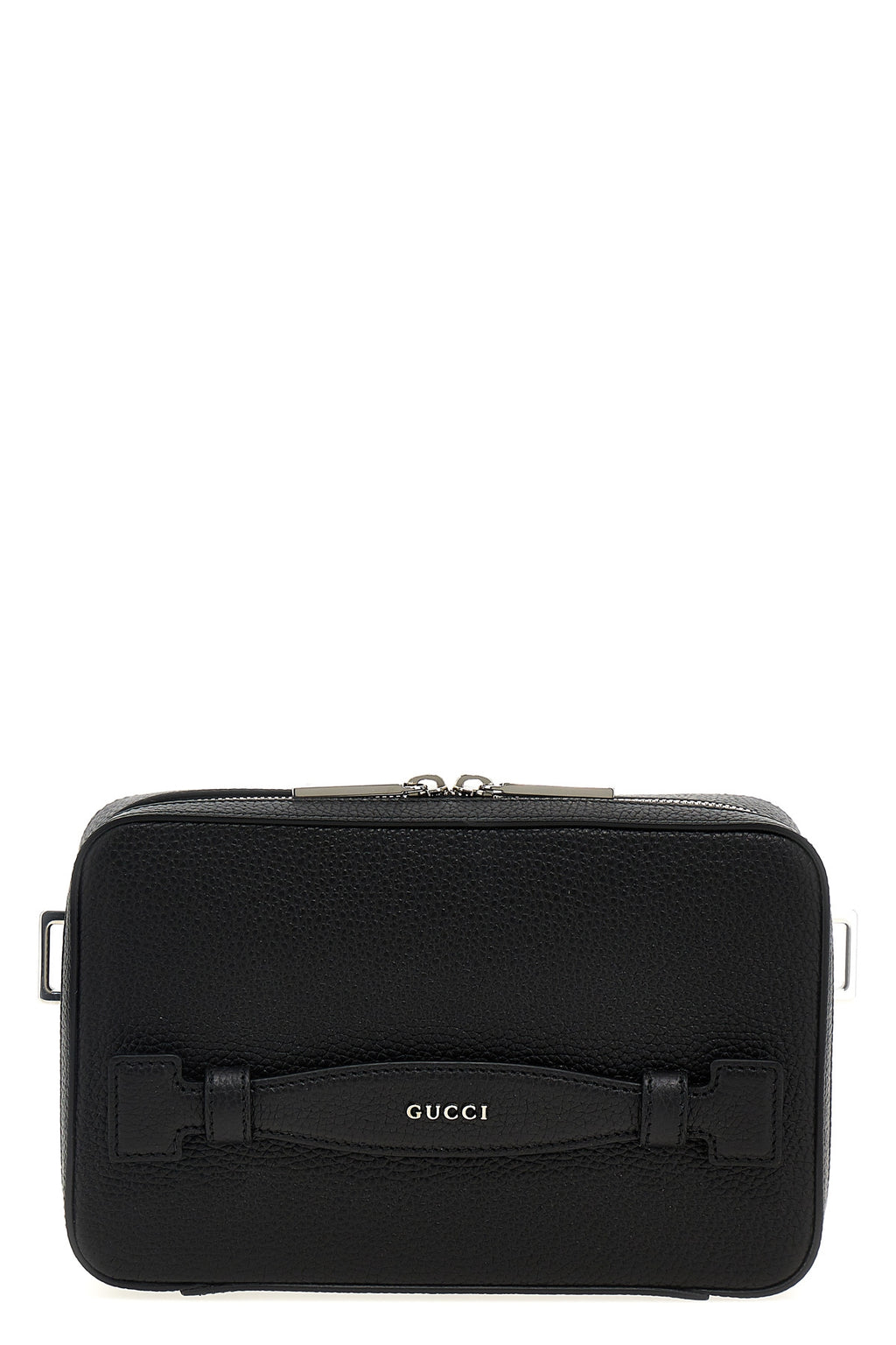 GUCCI Logo leather shoulder strap For Men 100% calfskin leather (Bos Taurus)