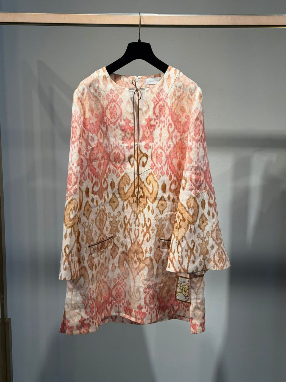 Zimmermann Ikat Print Linen Tunic
