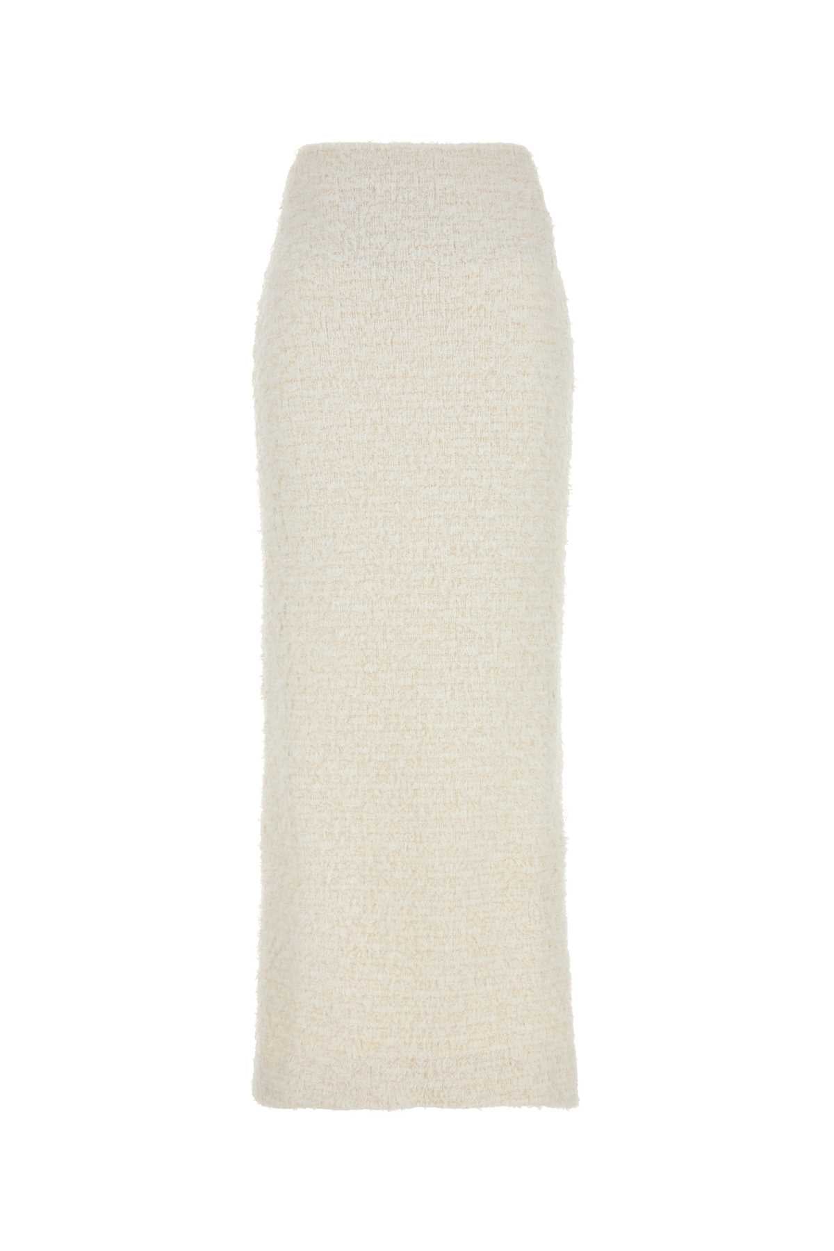 BALENCIAGA MAXI SKIRT For Women Exterior: 73% Cotton 24% Nylon 2% Viscose 1% Elastane Lining: 87% Polyester 13% Elastane