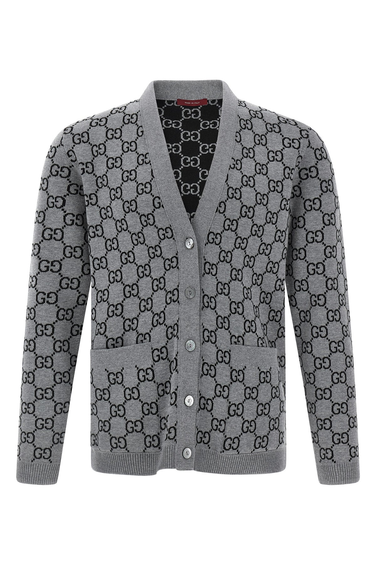 gucci GG jacquard reversible cardigan