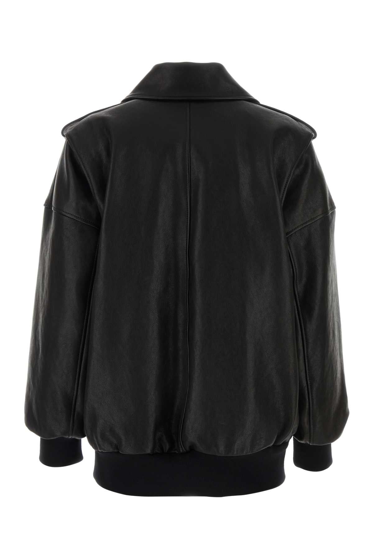ALEXANDER MCQUEEN OVERSIZ AVIATOR LTH For Women Exterior: 100% Lamb Lining: 100% Cupro