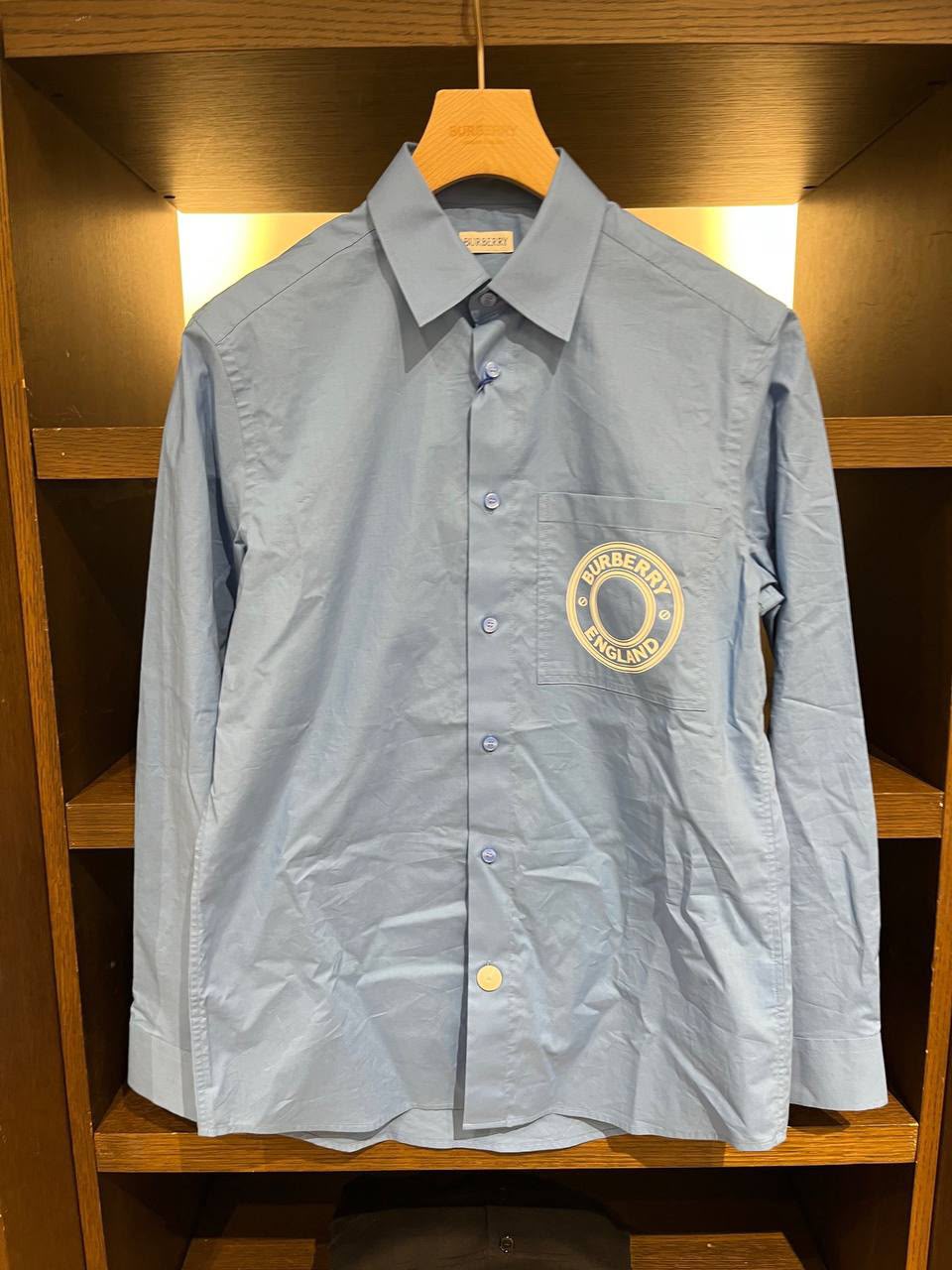 Logo Appliqué Cotton Poplin Shirt