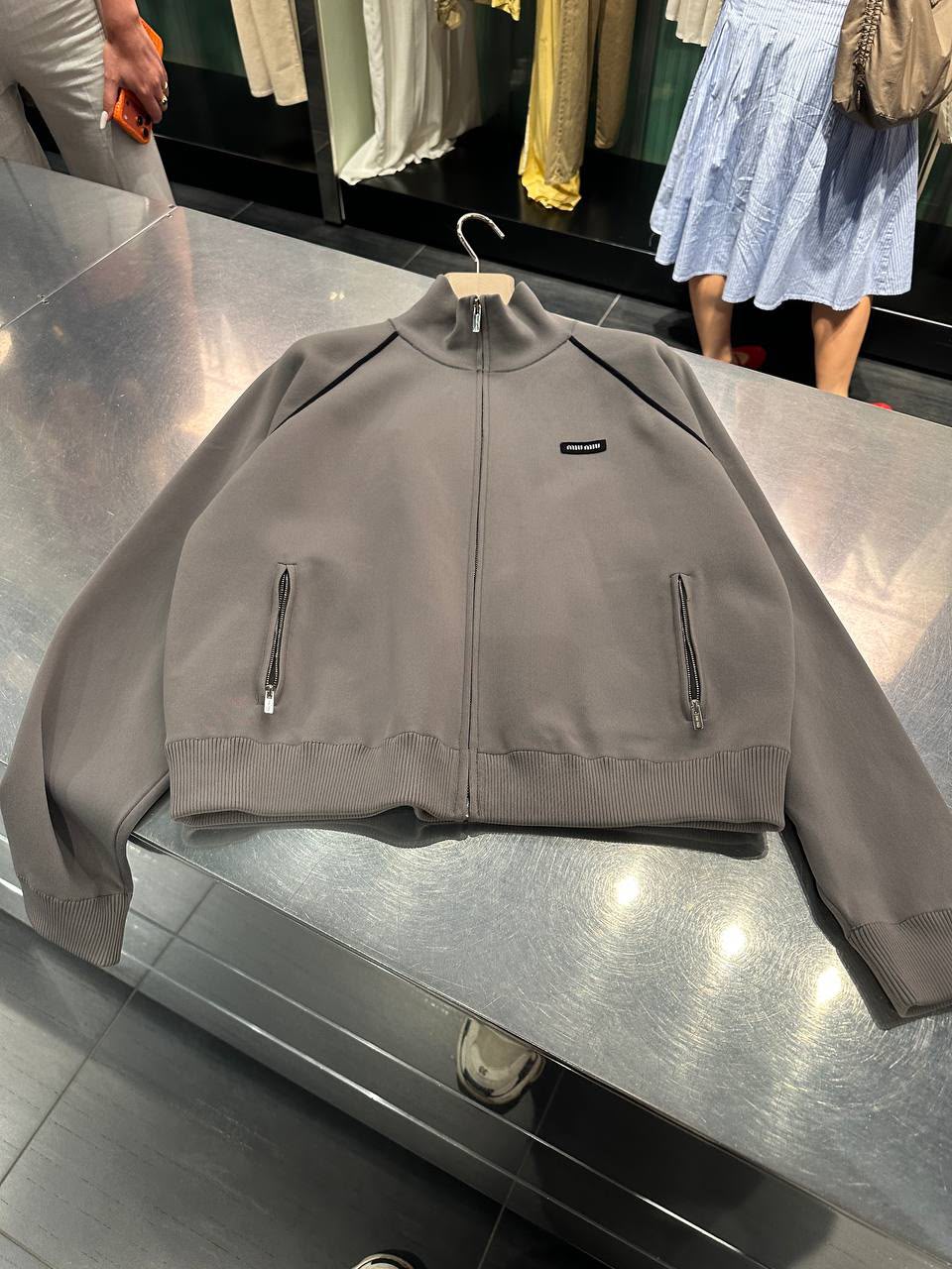 Technical Jersey Zip-Up Jacket