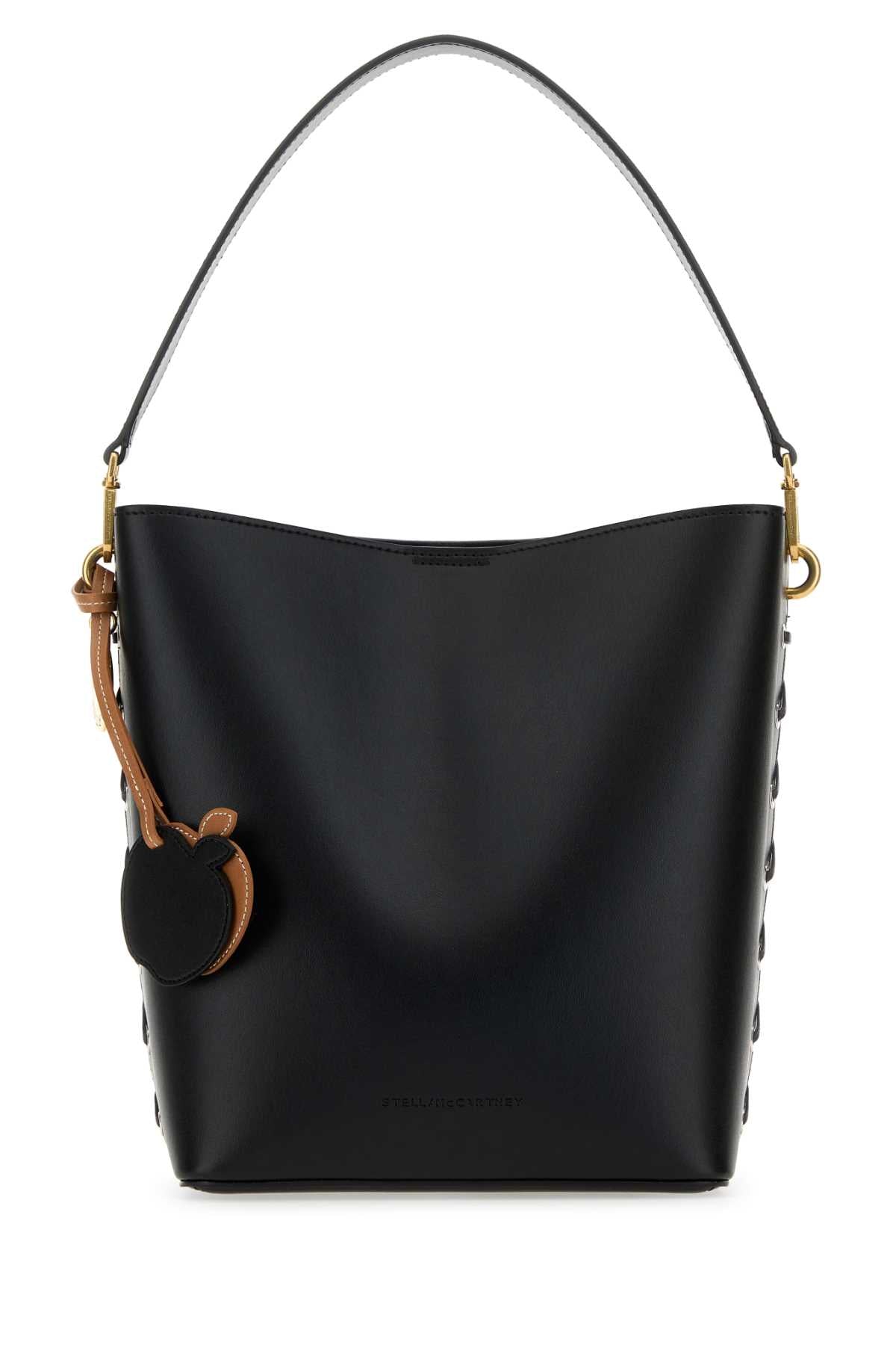 STELLA MCCARTNEY BUCKET BAG ECO ALTER MAT For Women Exterior: 56% Polyester 44% Cotton Lining: 100% Recycled nylon Finishing: Antiqued golden metal