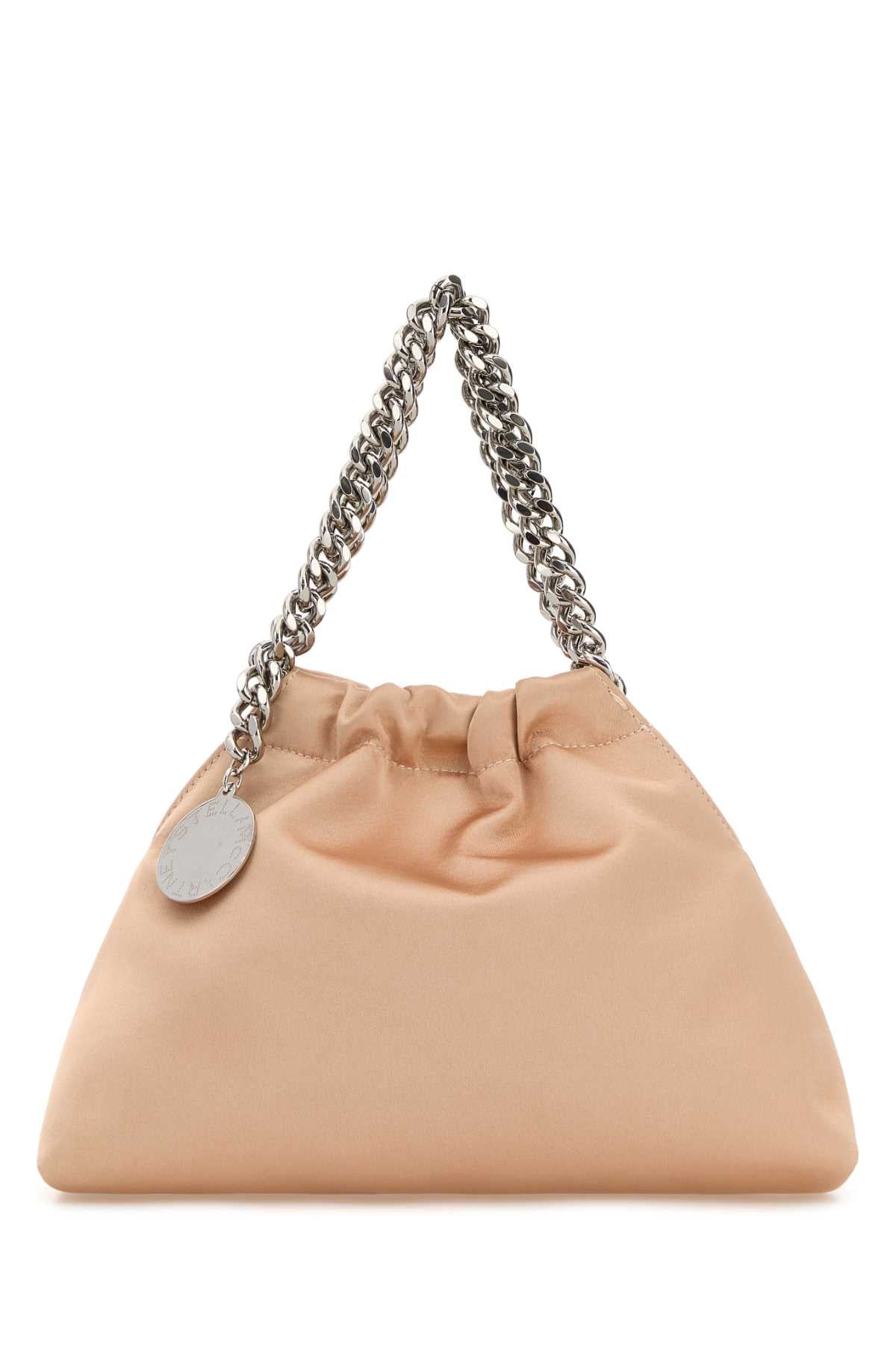 STELLA MCCARTNEY Falabella Mini Drawstring Bag Eco Satin For Women Exterior: 100% Polyester Lining: 100% Fabric Finishing: Silver metal