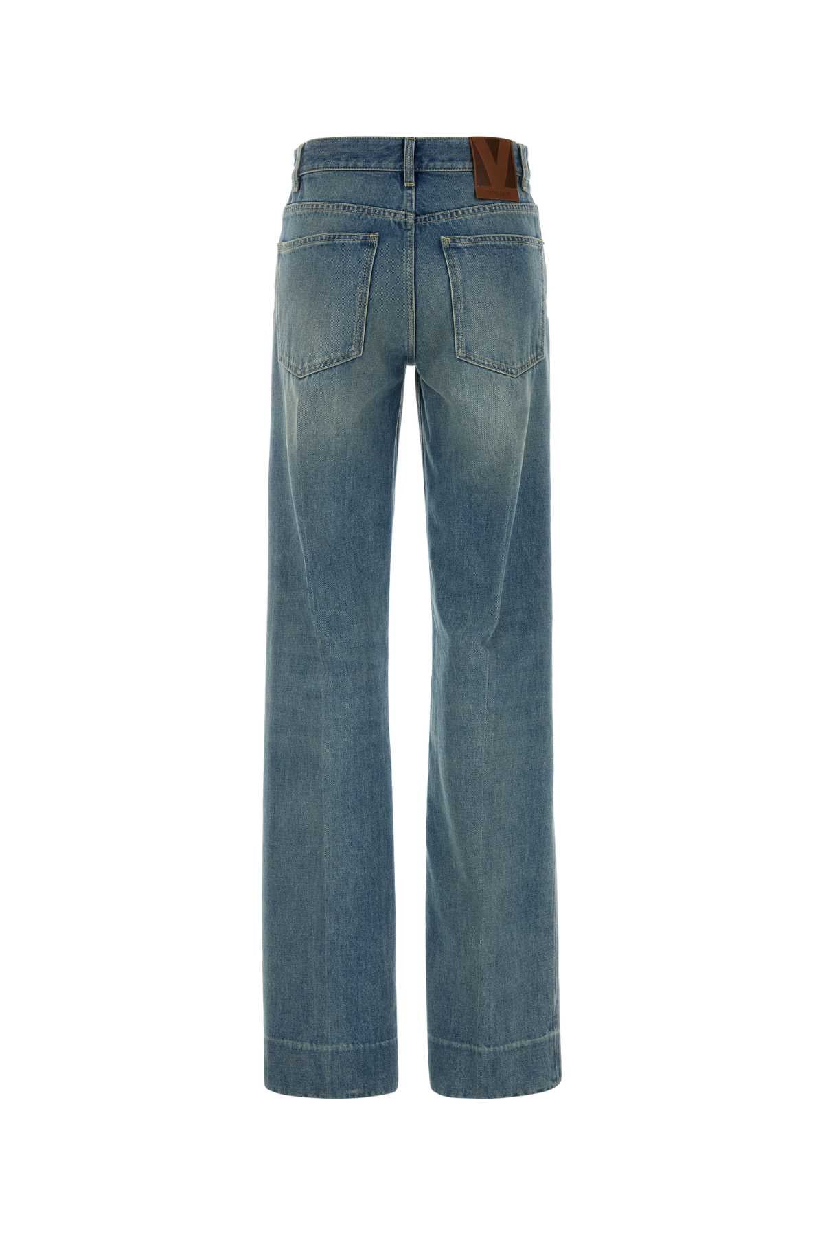 VALENTINO GARAVANI DENIM BOTTOMS | LACES - S For Women Exterior: 100% Cotton