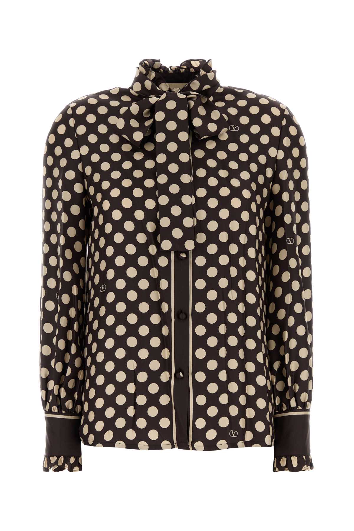 VALENTINO GARAVANI SHIRT | PATTERN | TWILL A For Women Exterior: 100% Silk