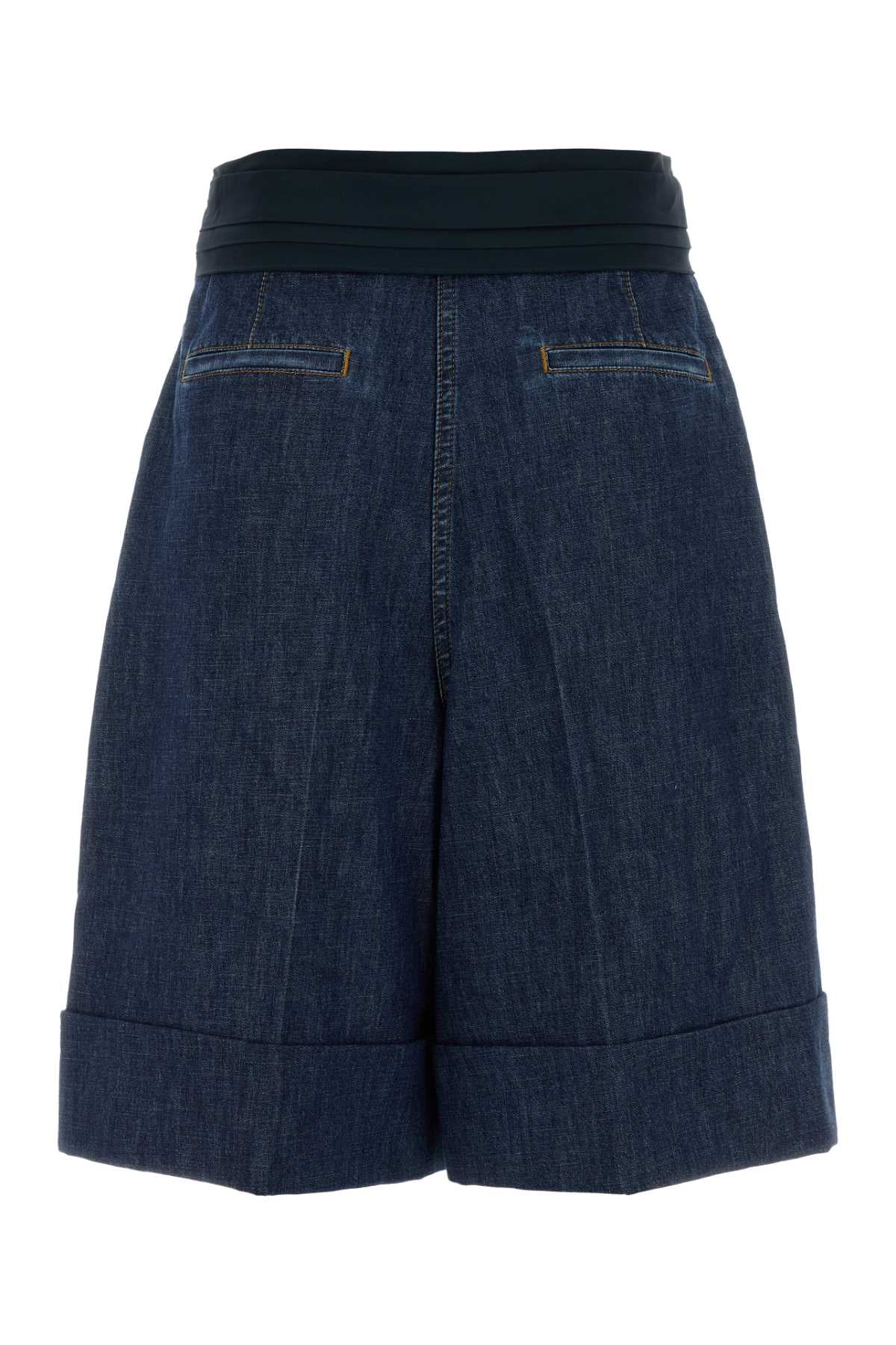 VALENTINO GARAVANI SHORT IN DENIM | SOLID |