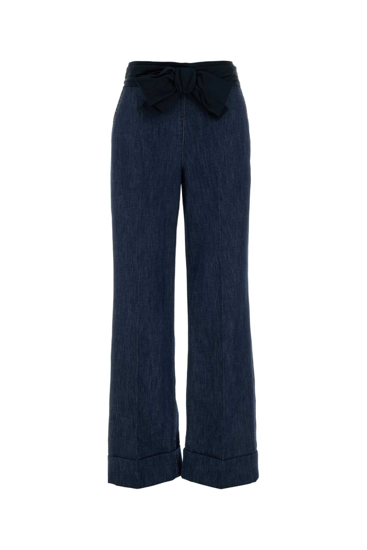 VALENTINO GARAVANI PANTALONE IN DENIM | SOLI For Women Exterior: 100% Cotton