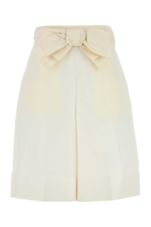 VALENTINO GARAVANI BERMUDA | SOLID | DIAGONA For Women Exterior: 79% Cotton 21% Linen