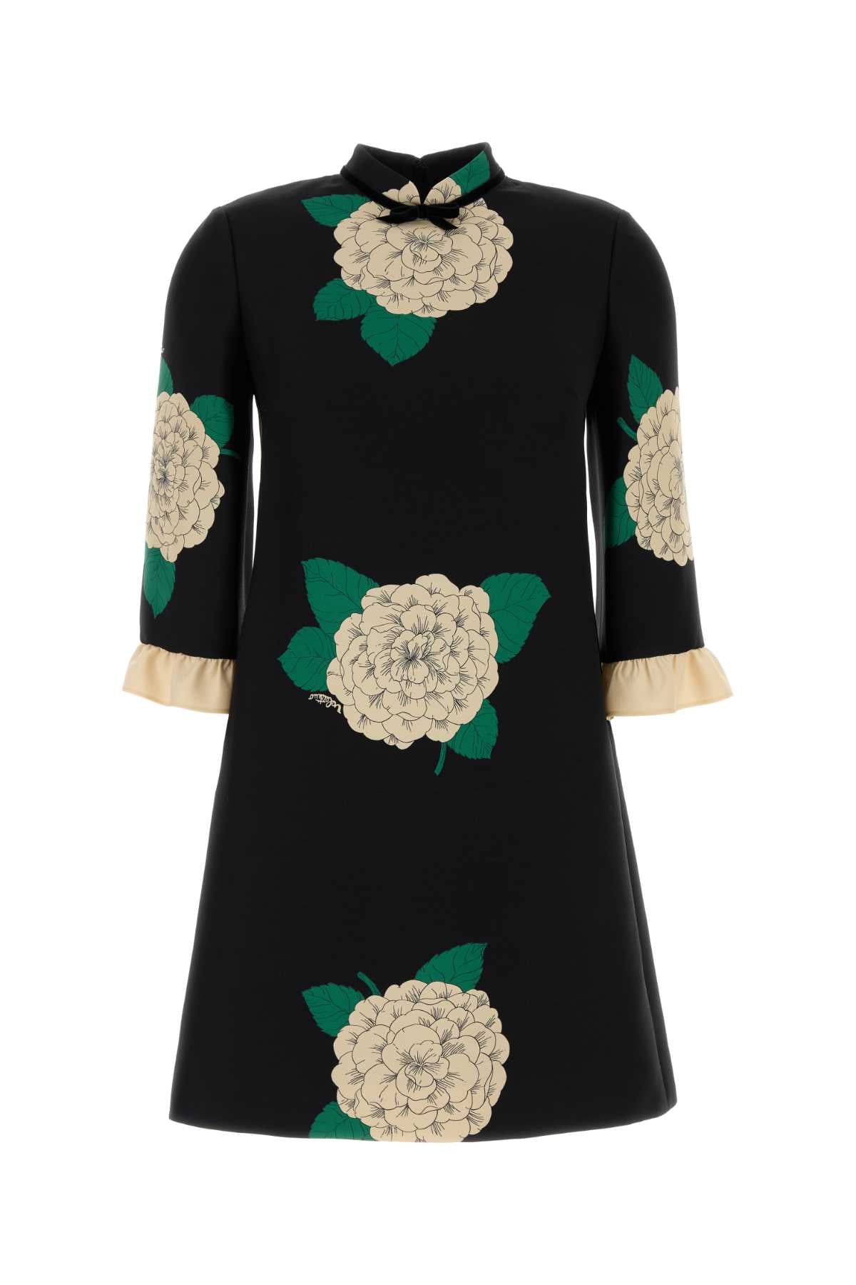 VALENTINO GARAVANI DRESS | PATTERN | CREPE C For Women Exterior: 65% Virgin wool 35% Silk Lining: 100% Silk