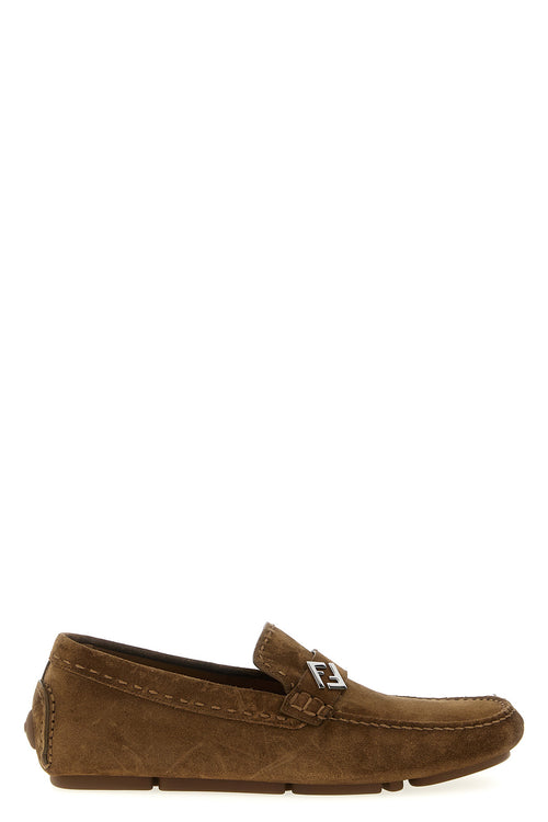 FENDI 'Driver FF' loafers For Men 100% calfskin leather (Bos Taurus)