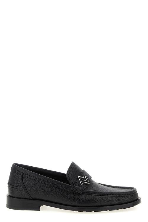 FENDI 'FF Metal' loafers For Men 100% calfskin leather (Bos Taurus)