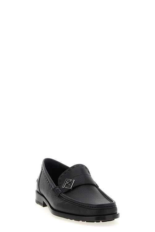 FENDI 'FF Metal' loafers For Men 100% calfskin leather (Bos Taurus)
