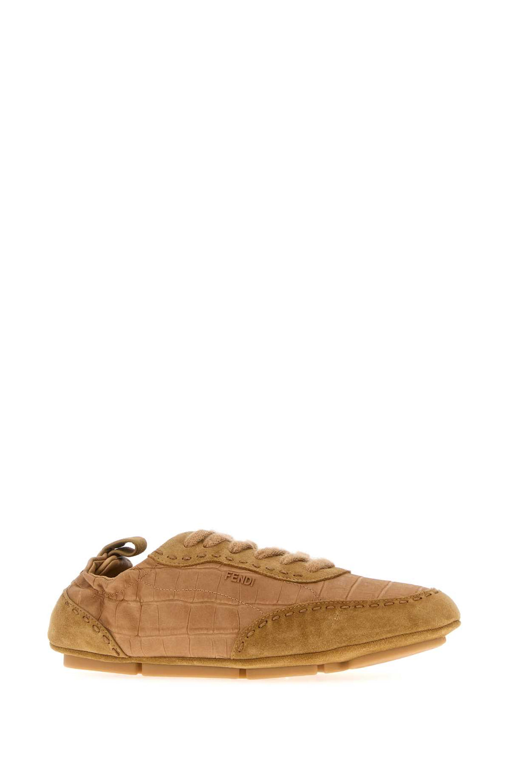 FENDI ULTRA FLAT SNEAKERS For Men Exterior: 100% Leather 100% Suede Interior: 100% Calf Sole: Rubber