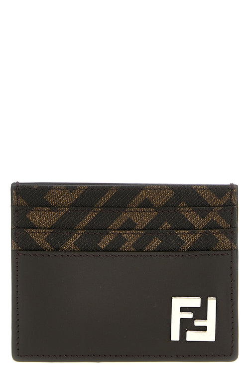 FENDI 'Squared FF' card holder For Men 100% bos taurus