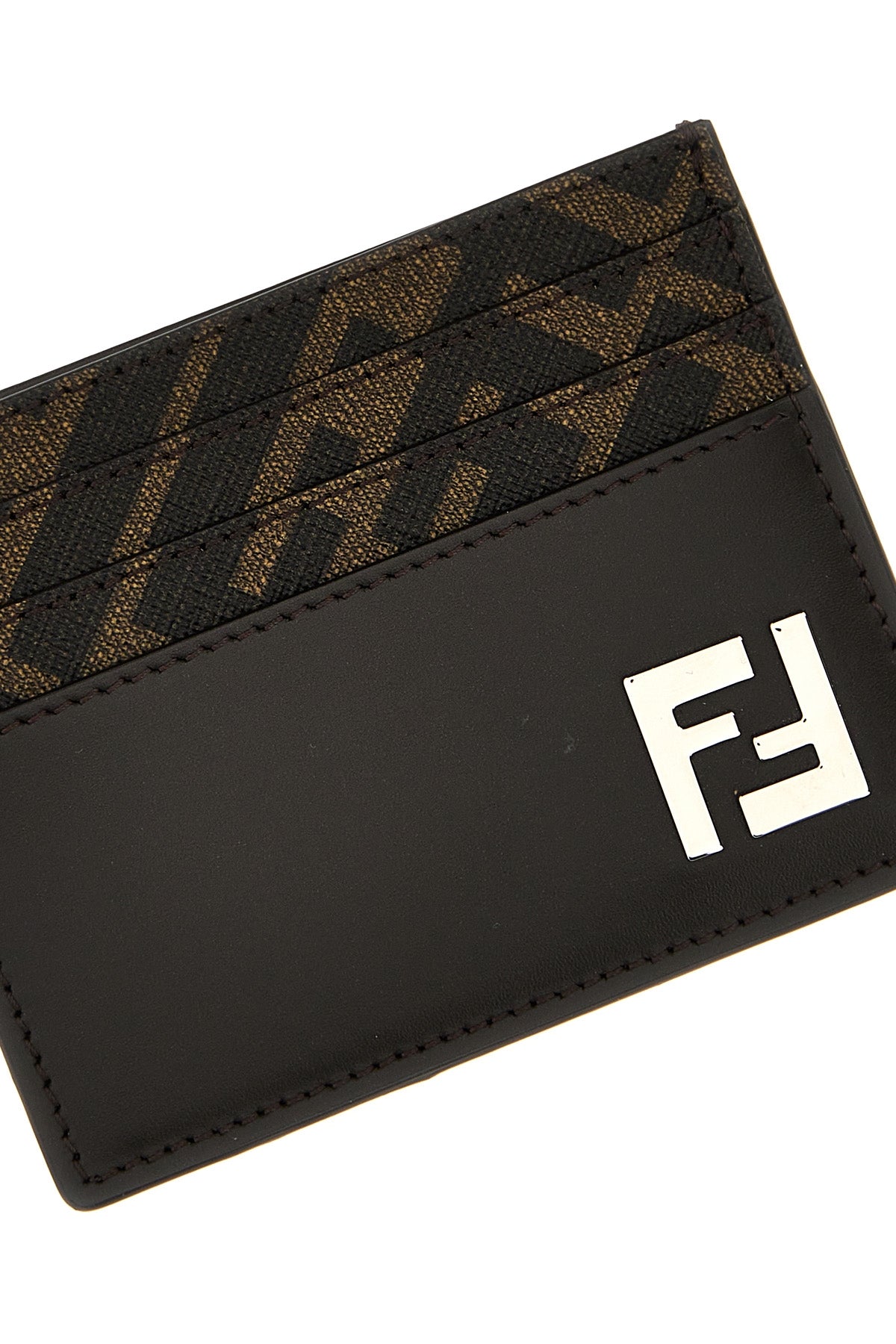 FENDI 'Squared FF' card holder For Men 100% bos taurus