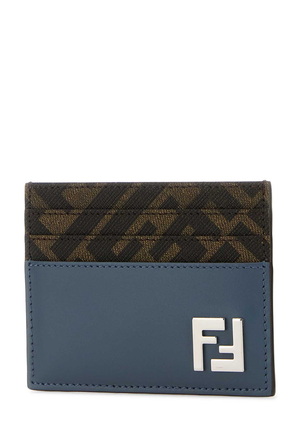 FENDI CARD CASE VIT.KING/ PU F For Men Exterior: 100% Leather 100% Fabric Finishing: Silver metal