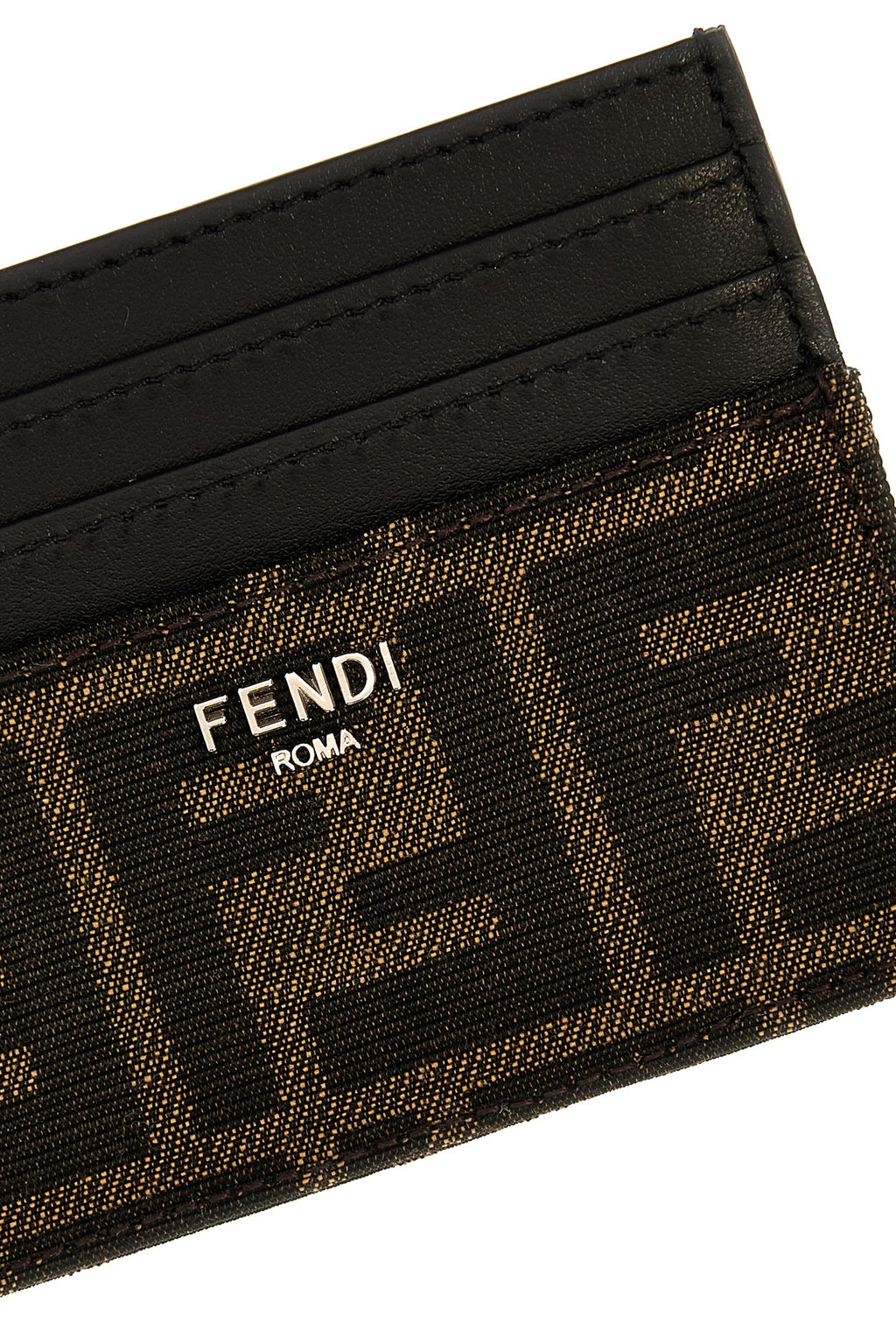 FENDI 'FF' card holder For Men 100% calfskin leather (Bos Taurus)