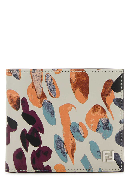 FENDI BI-FOLD WALLET KING LUCIDO ST For Men Exterior: 100% Calf Finishing: Silver metal