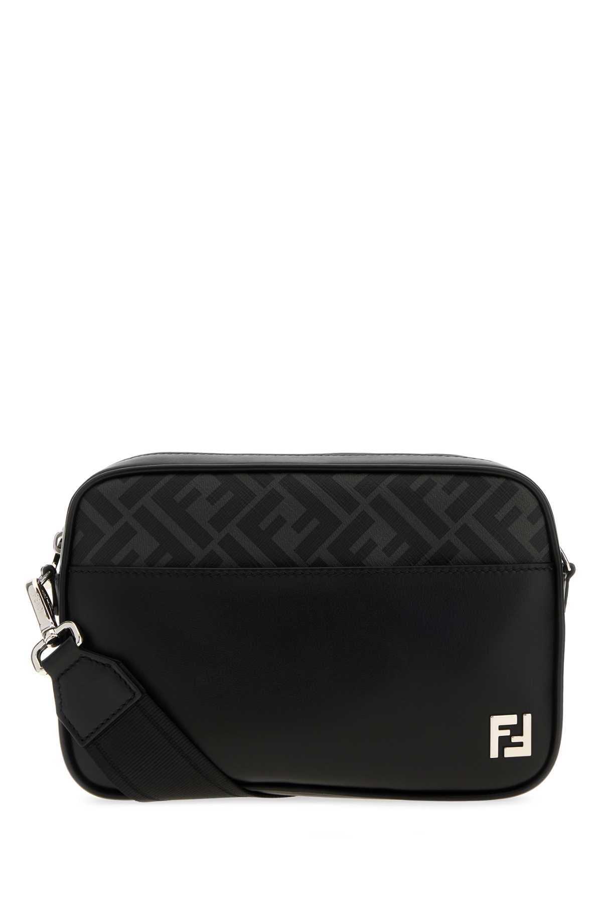 FENDI CAMERA CASE For Men Exterior: 100% Leather Lining: 100% Fabric Finishing: Silver metal