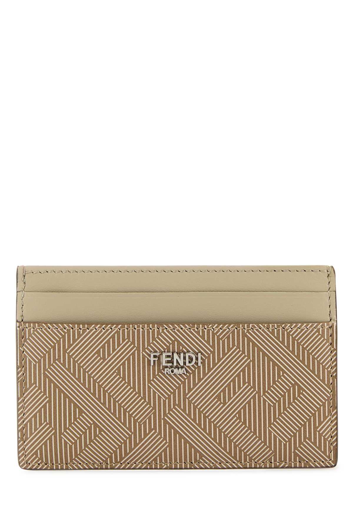 FENDI CARD CASE VIT.KING ST.FF For Men Exterior: 100% Calf Finishing: Palladium