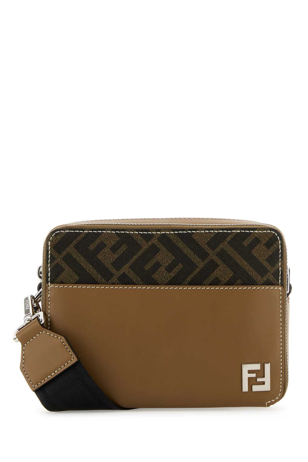 FENDI CAMERA CASE ORG VIT.KING/ PU F For Men Exterior: 100% Fabric 100% Leather Lining: 100% Fabric Finishing: Silver metal