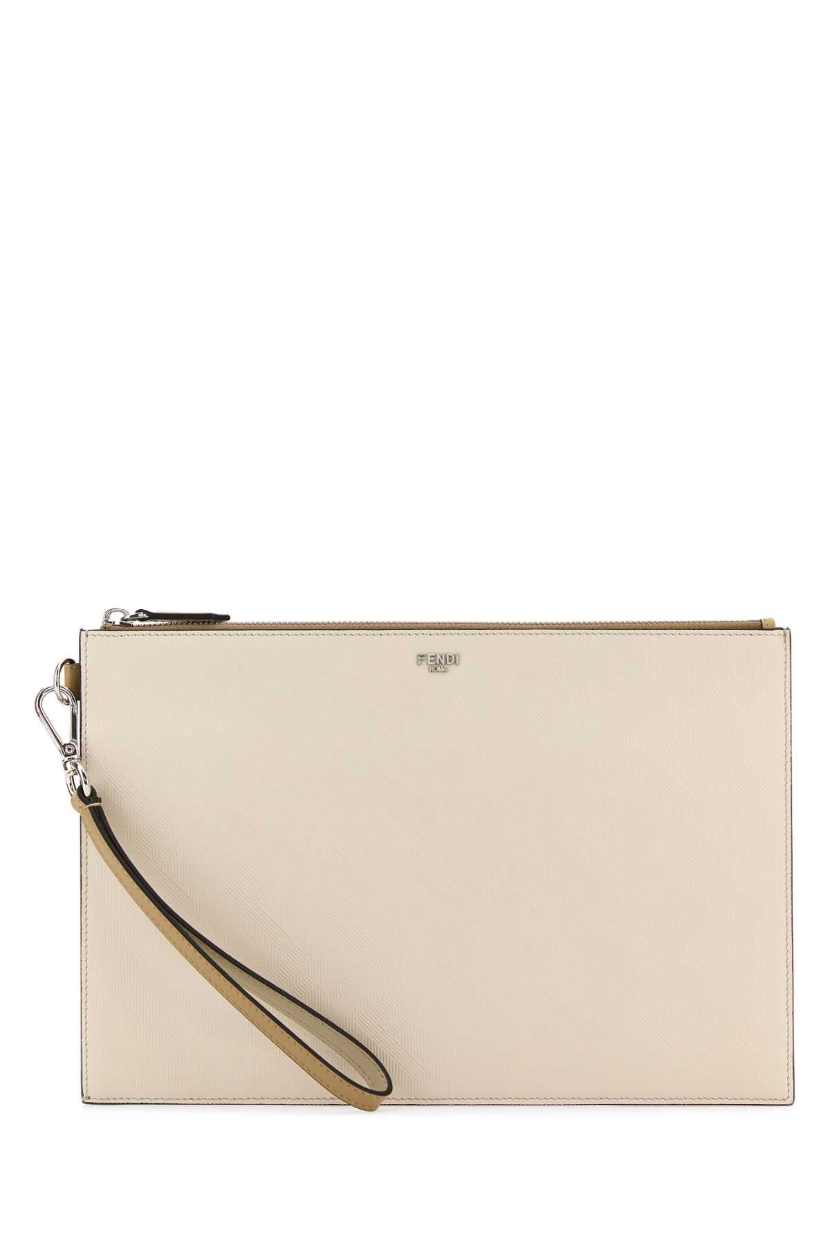 FENDI POUCH VIT.KING ST.FF For Men Exterior: 100% Calf Lining: 100% Leather Finishing: Silver metal