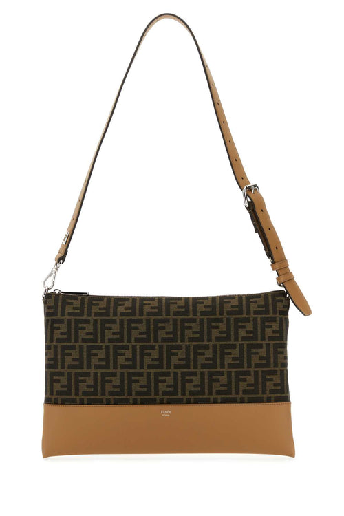 FENDI BORSA For Men Exterior: 100% Calf 100% Fabric Lining: 100% Fabric Finishing: 100% Silver metal