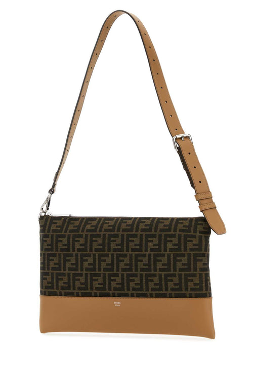 FENDI BORSA For Men Exterior: 100% Calf 100% Fabric Lining: 100% Fabric Finishing: 100% Silver metal