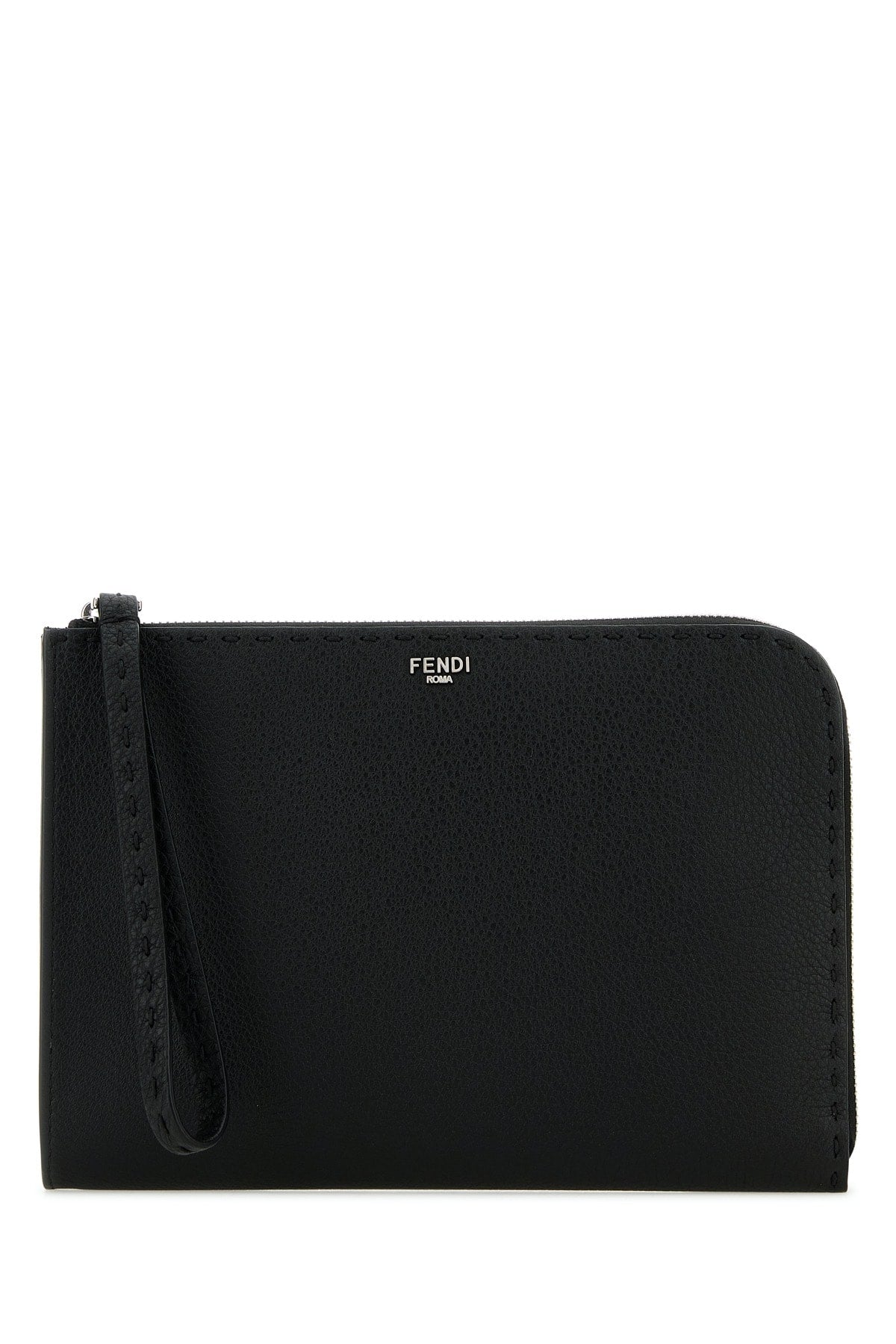 FENDI POUCH SELLERIA For Men Exterior: 100% Calf Lining: 100% Fabric Finishing: Silver metal