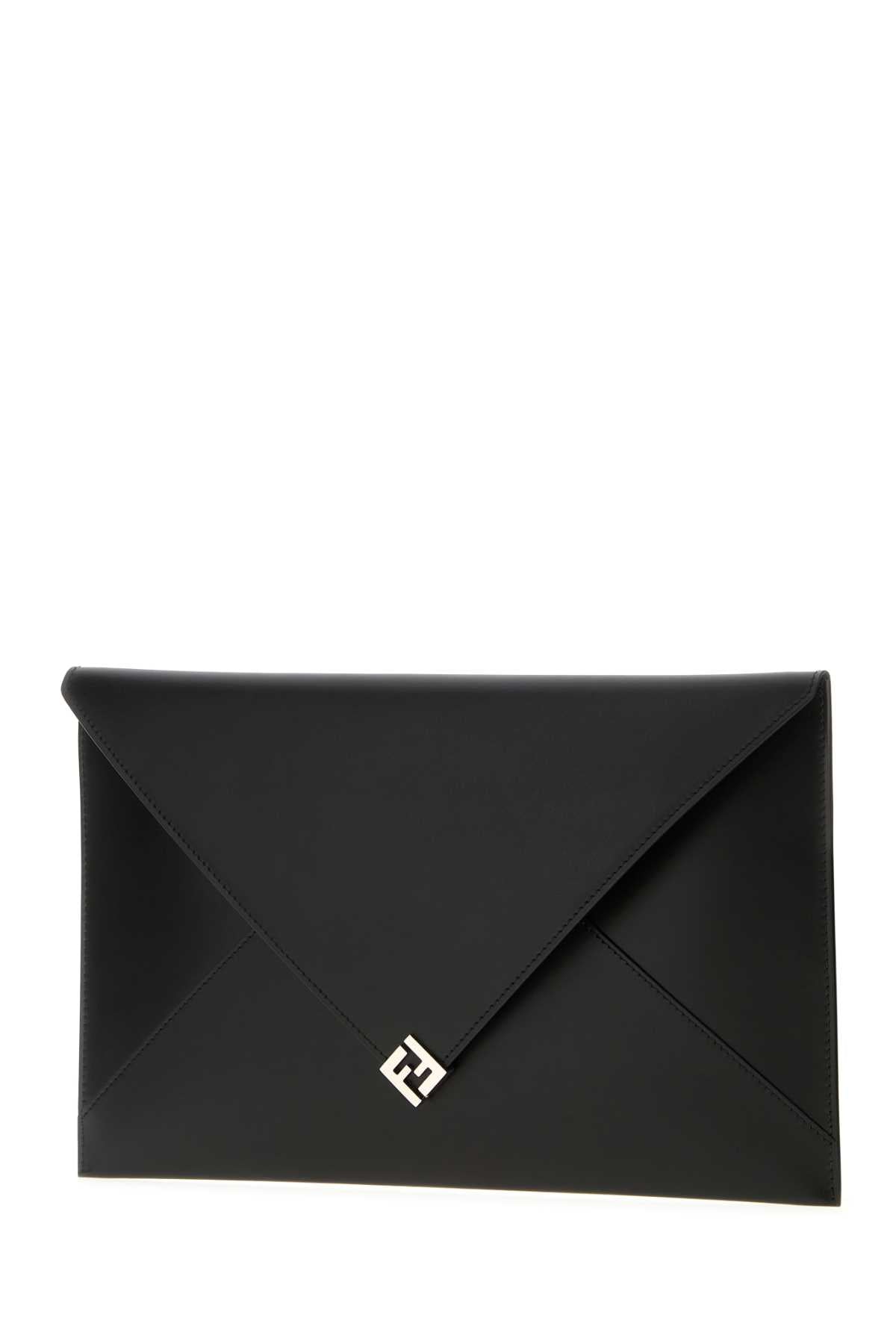 FENDI BUSTINA GRAN DE LISCIA CON PLACCA FF For Men Exterior: 100% Leather Lining: 100% Fabric Finishing: Silver metal