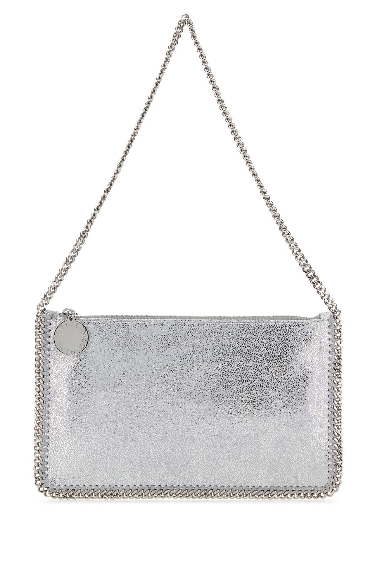 STELLA MCCARTNEY Pochette Accessoir Eco Shiny Dotted Chamois For Women Exterior: 100% Fabric Lining: 100% Fabric Finishing: Silver metal
