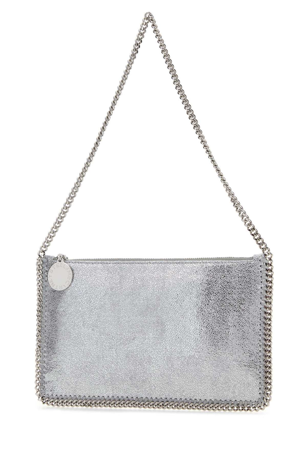 STELLA MCCARTNEY Pochette Accessoir Eco Shiny Dotted Chamois For Women Exterior: 100% Fabric Lining: 100% Fabric Finishing: Silver metal