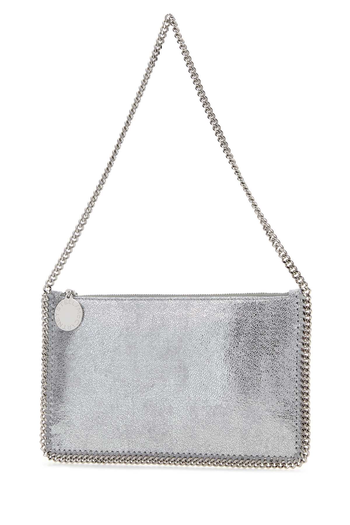 STELLA MCCARTNEY Pochette Accessoir Eco Shiny Dotted Chamois For Women Exterior: 100% Fabric Lining: 100% Fabric Finishing: Silver metal