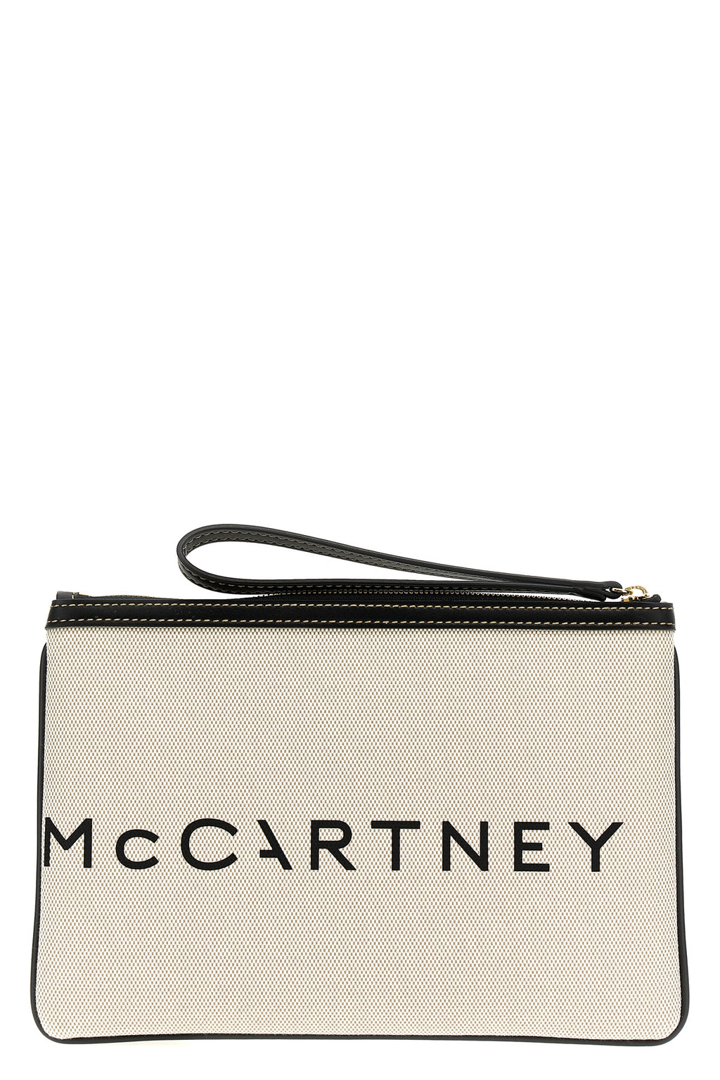 STELLA MCCARTNEY Logo clutch bag For Women 80% cotton, 20% polyester