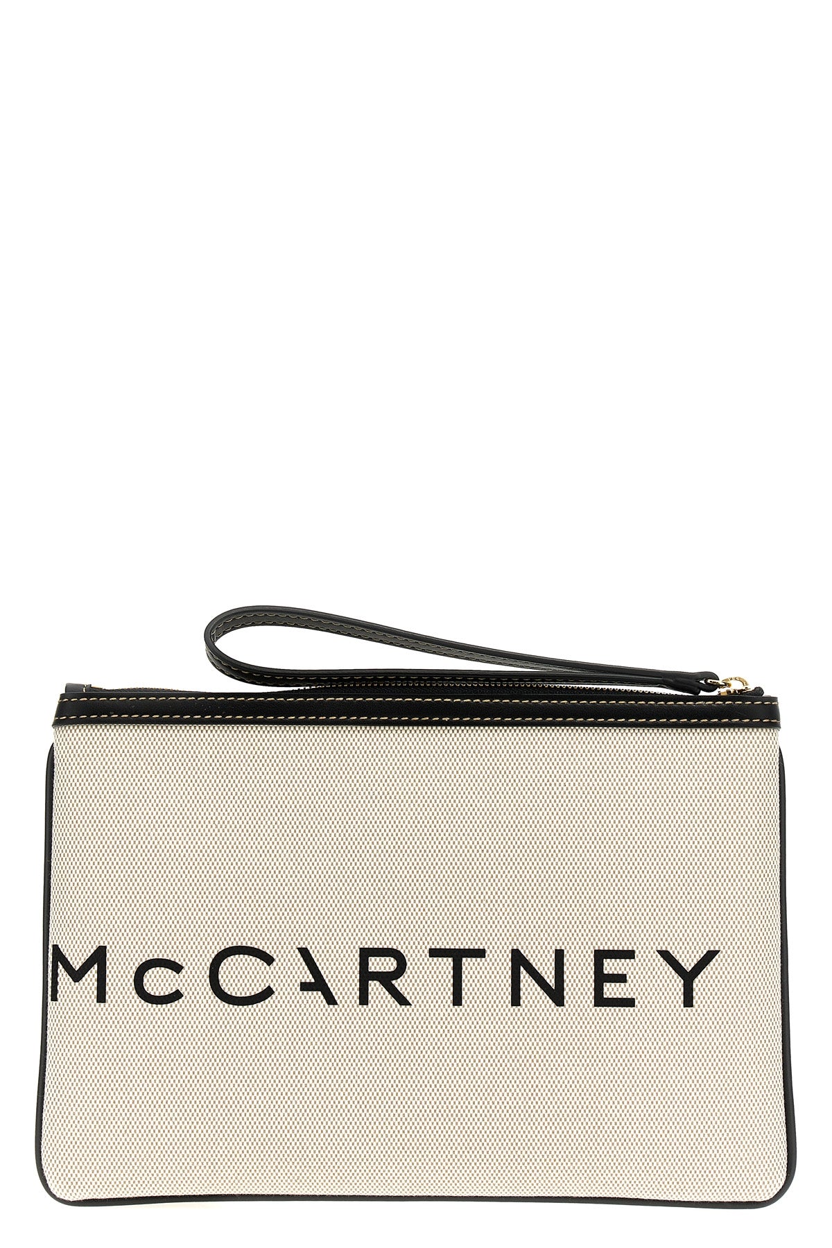 STELLA MCCARTNEY Logo clutch bag For Women 80% cotton, 20% polyester