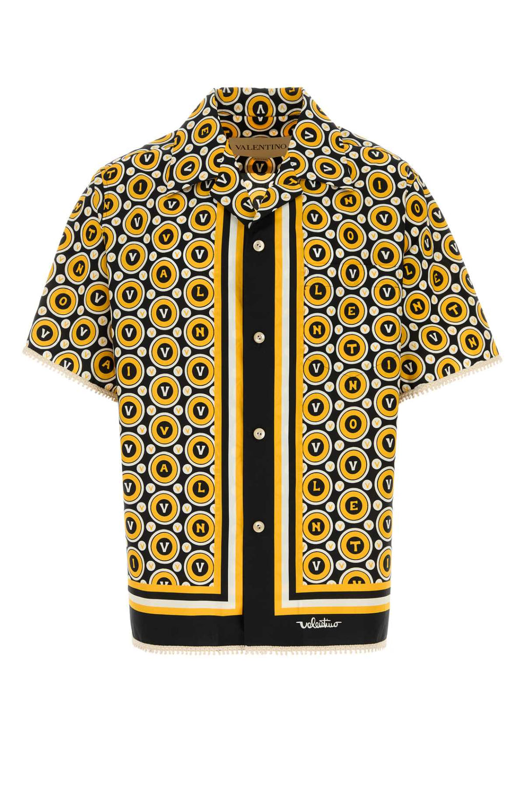 VALENTINO GARAVANI CAMICIA BOWLING | BULLES For Men Exterior: 100% Cotton