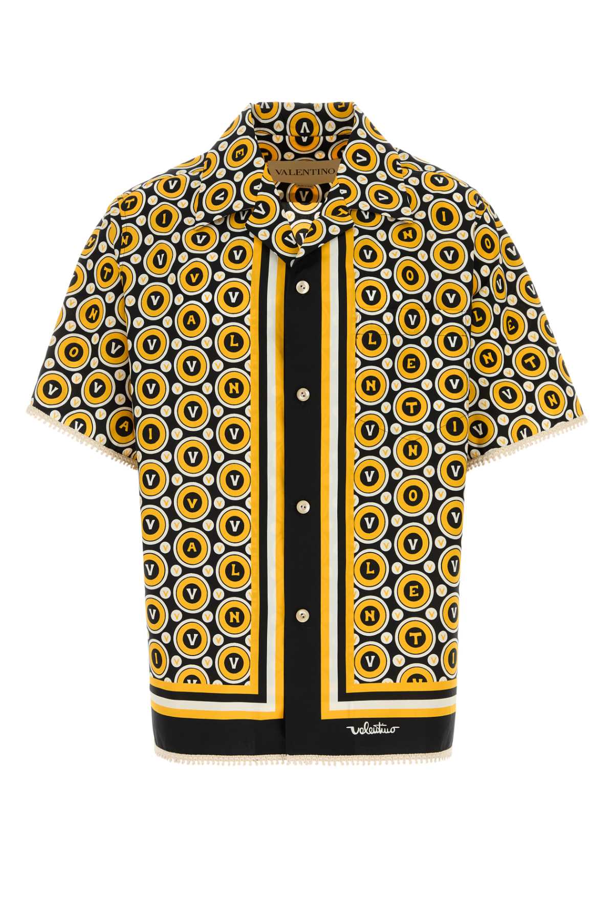 VALENTINO GARAVANI CAMICIA BOWLING | BULLES For Men Exterior: 100% Cotton