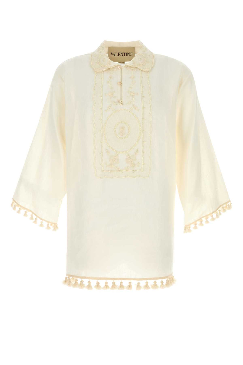 VALENTINO GARAVANI CAMICIA MANICHE CORTE RIC For Men Exterior: 100% Linen