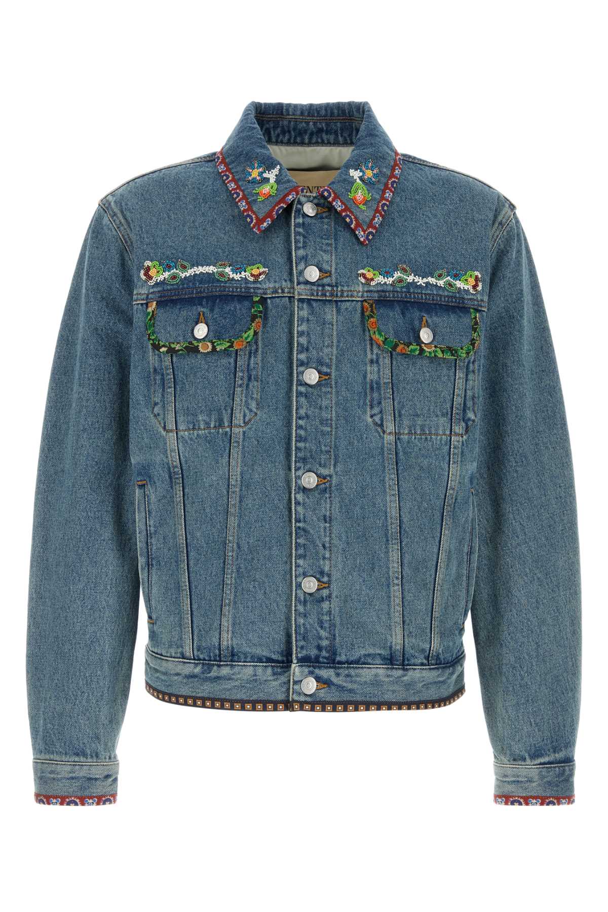 VALENTINO GARAVANI DENIM JACKETS | EMBROIDER For Men PA100%
