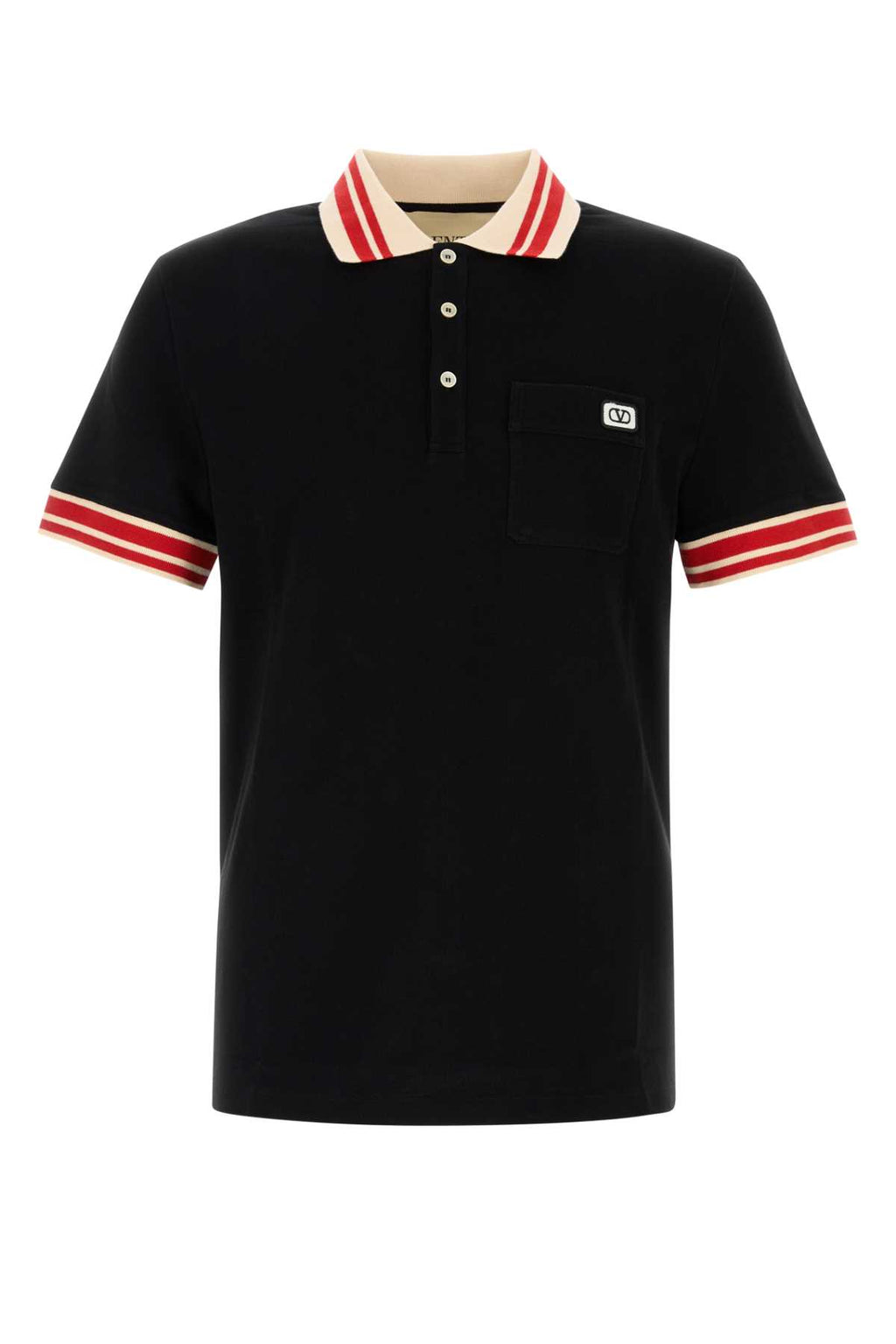 VALENTINO GARAVANI POLO JERSEY,REGULAR,EMBRO For Men Exterior: 100% Cotton
